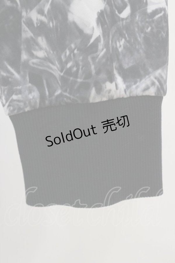 画像3: NieR Clothing / 総柄ZIPパーカー  黒 H-25-08-25-1014-PU-TO-KB-ZH (3)