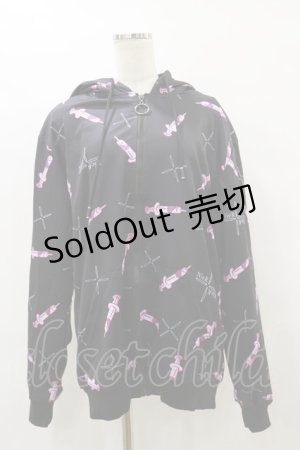 画像: NieR Clothing / 防寒裏起毛パーカー F 黒 H-25-08-25-1016-PU-TO-KB-ZH