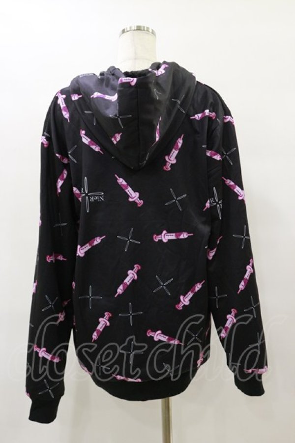 画像2: NieR Clothing / 防寒裏起毛パーカー F 黒 H-25-08-25-1016-PU-TO-KB-ZH (2)