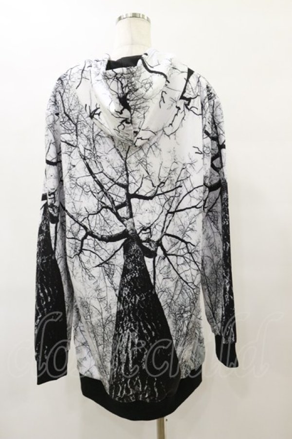 画像2: NieR Clothing / 総柄ZIPパーカー F 白 H-25-08-25-1018-PU-TO-KB-ZH (2)