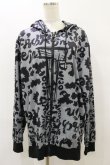 画像1: NieR Clothing / 総柄ZIPパーカー F グレー H-25-08-25-1020-PU-TO-KB-ZH (1)