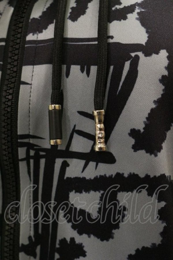 画像3: NieR Clothing / 総柄ZIPパーカー F グレー H-25-08-25-1020-PU-TO-KB-ZH (3)