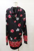 画像2: NieR Clothing / 総柄ZIPパーカー F 黒 H-25-08-25-1027-PU-TO-KB-ZH (2)
