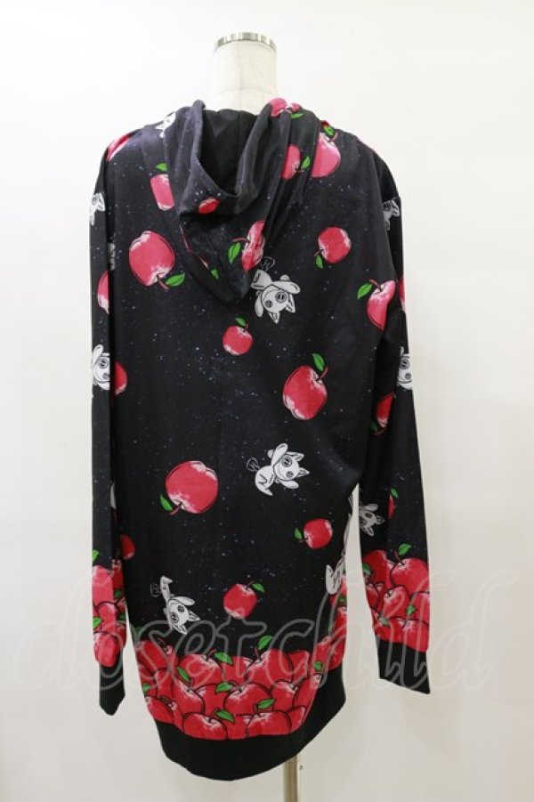 画像2: NieR Clothing / 総柄ZIPパーカー F 黒 H-25-08-25-1027-PU-TO-KB-ZH (2)