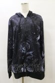 画像1: NieR Clothing / 総柄ZIPパーカー F 黒 H-25-08-25-1004-PU-TO-KB-ZH (1)
