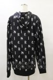 画像2: NieR Clothing / 総柄ZIPパーカー  黒 H-25-08-25-1029-PU-TO-KB-ZH (2)
