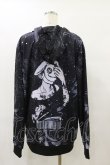 画像2: NieR Clothing / 総柄ZIPパーカー F 黒 H-25-08-25-1004-PU-TO-KB-ZH (2)