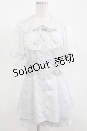 画像: Ank Rouge / ジャガードセットアップ M ブルー H-25-08-26-1032-CA-OP-NS-ZH