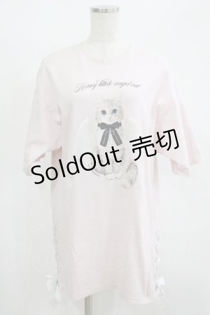 画像: Honey Cinnamon / Angel Kitten Tシャツ Free ピンク H-25-08-26-1052-LO-TS-NS-ZH