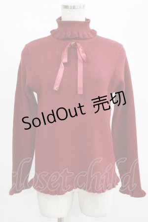 画像: m petit by misako / サンリオキャラクターズコラボ キティ ニットプルオーバー LL エンジ H-25-08-26-1058-LO-TO-NS-ZH