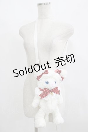 画像: BABY,THE STARS SHINE BRIGHT / ねこくみゃポシェット  オフ白/レッド H-25-08-26-1062-BA-BG-NS-ZH