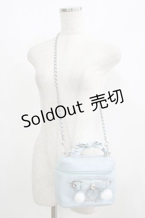 画像: Ank Rouge / バニティバッグ  ブルー H-25-08-26-1064-CA-BG-NS-ZH