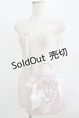 画像: Maison de FLEUR / ダブルリボン2Wayトートバッグ  ピンク H-25-08-26-1065-LO-BG-NS-ZH