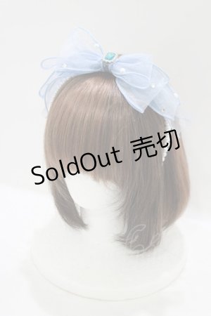 画像: Ank Rouge / オーガンジーリボンパールカチューシャ  ブルー H-25-08-26-1073-CA-AC-NS-ZH