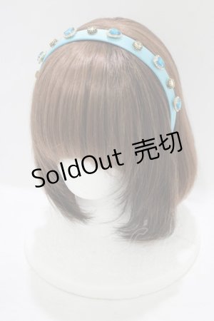 画像: Ank Rouge / ビジューカチューシャ  ブルー H-25-08-26-1074-CA-AC-NS-ZH