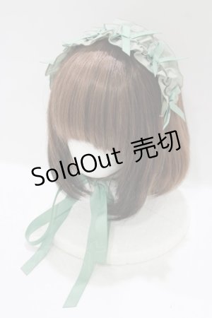 画像: Chalmiere / フリルヘッドドレス  グリーン H-25-08-26-1076-PU-AC-NS-ZH