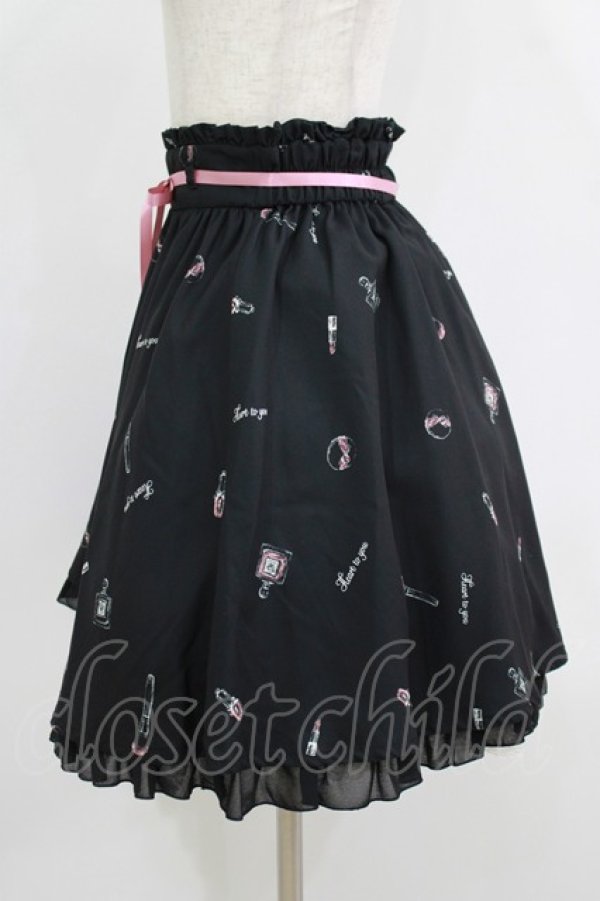画像2: Ank Rouge / Vintage Cosmeticスカート M ブラック H-25-08-26-1023-CA-SK-NS-ZH (2)