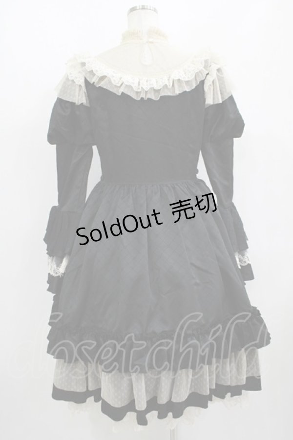 画像3: Hoshibako Works / ブライトプリンセス ドレス ワンピース L ブラック/アイボリー H-25-08-26-1002-LO-OP-NS-ZH (3)