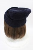 画像2: Katie / RIB LOGO watch cap  ブラック H-25-08-27-004-LO-AC-KB-ZH (2)