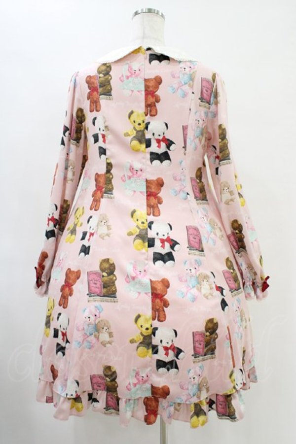 Emily Temple cute / Fluffy Bears Aラインワンピース ピンク H