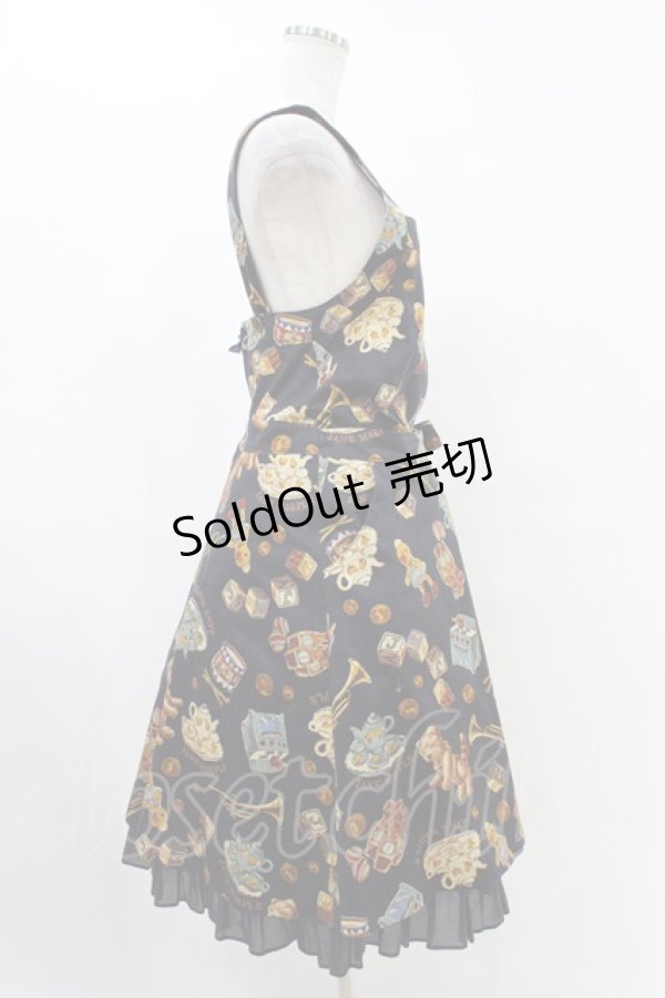 画像3: Jane Marple / Dear my crewのエプロンドレス  ネイビー H-25-08-27-046-JM-OP-KB-ZH (3)