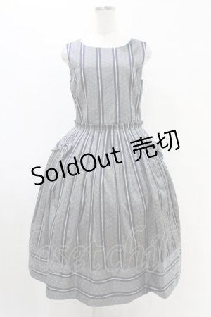 画像: Jane Marple / Regimental stripeドミトリードレス  グレー H-25-08-27-047-JM-OP-KB-ZH