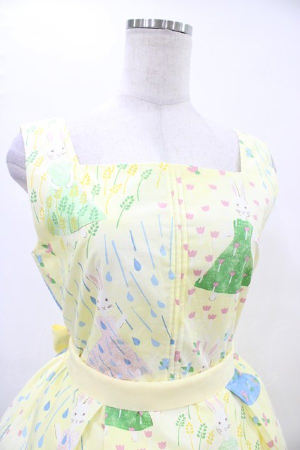 画像4: Jane Marple / My Favorite Dressスクエアドレス  シトロン H-25-08-27-049-JM-OP-KB-ZH (4)