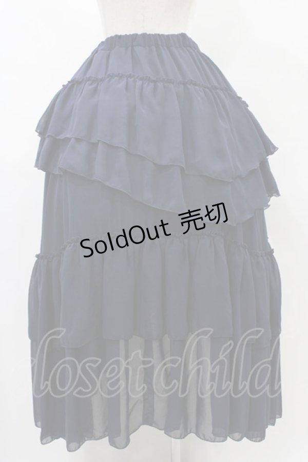 画像2: Sheglit / "Empress"ロングスカート  ネイビー H-25-08-27-057-EL-BL-KB-ZH (2)