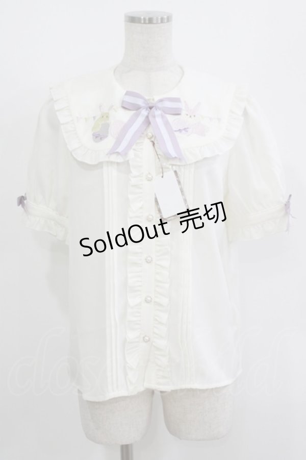 画像1: Amavel / Fantasy Easter partyブラウス Free 生成り H-25-08-27-1040-CA-BL-NS-ZH (1)