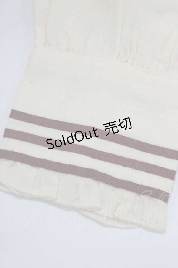 画像5: Amavel / big衿歯車刺繍ブラウス Free 生成り/ボルドー H-25-08-27-1043-CA-BL-NS-ZH (5)
