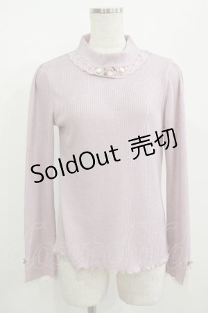 画像: axes femme / バラボトルネックプルオーバー M ラベンダー H-25-08-27-1050-AX-TO-NS-ZH
