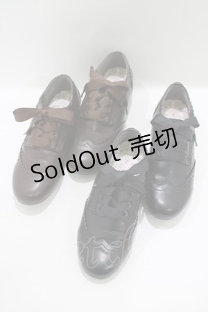 画像: m petit by misako / NINA’ｓコラボシューズ M ブラック/ブラウン H-25-08-27-1078-LO-SH-NS-ZH