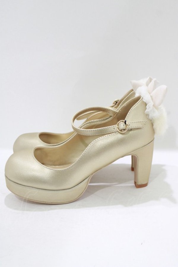 画像2: ALICE and the PIRATES / バニーガールパンプス M ゴールド H-25-08-27-1080-PA-SH-NS-ZH (2)