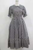 画像1: m petit by misako / AM*ギンガムCHKワンピース S ブラック H-25-08-27-1015-LO-OP-NS-ZH (1)
