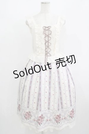 画像: axes femme / ガーベラ＆オータムローズワンピース Free 生成り H-25-08-27-1002-AX-OP-NS-ZH