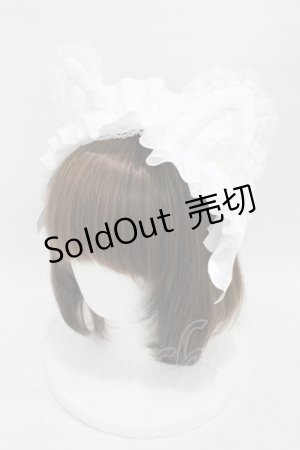 画像: HANGRY&ANGRY / BIG CAT EARS HEAD DRESS  オフ H-25-08-27-014-HN-AC-NS-ZH