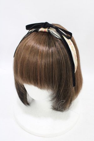 画像: MorunxMuunaStoik / Rose garlandカチューシャ  黒 H-25-08-27-015-EL-AC-KB-ZH