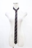画像1: PEACE NOW / レジメンタルストライプネクタイ  ブラック/レッド H-25-08-27-028-PU-ZA-NS-ZH (1)