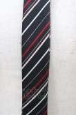 画像2: PEACE NOW / レジメンタルストライプネクタイ  ブラック/レッド H-25-08-27-028-PU-ZA-NS-ZH (2)