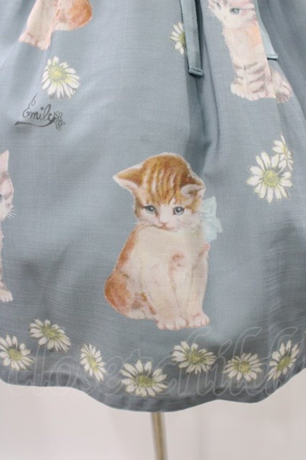 画像5: Emily Temple cute / meowワンピース  ブルーグレー H-26-02-05-027-ET-OP-KB-ZH (5)