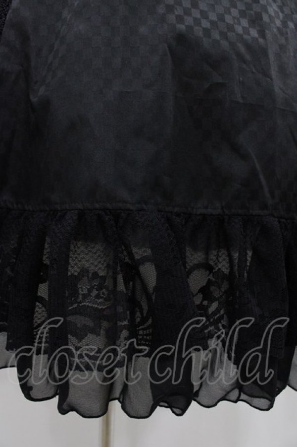 画像5: MR corset / KEYチャームチェック柄ZIPワンピース  黒 H-25-08-28-028-PU-OP-KB-ZH (5)