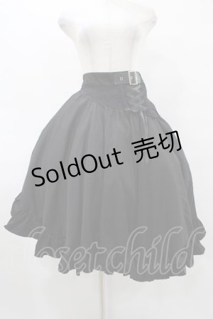 画像: MR corset / レースアップレース切替スカート  黒 H-25-08-28-029-PU-SK-KB-ZH