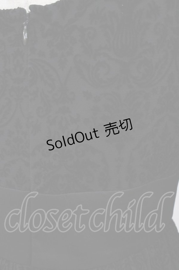 画像3: abilletage / ジュリエットワンピース  ダマスク柄ブラック H-25-08-28-038-GO-OP-KB-ZH (3)