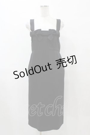 画像: Katie / LET IT ribbon jumper skirt Free ブラック H-25-08-28-044-LO-OP-NS-ZH