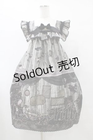 画像: ALICE and the PIRATES / Quiet toys room〜あの子と遊んだあの日々を〜柄ジャンパースカートII Free ブラック H-25-08-28-1039-PA-OP-NS-ZH