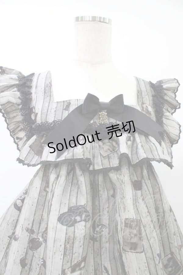 画像4: ALICE and the PIRATES / Quiet toys room〜あの子と遊んだあの日々を〜柄ジャンパースカートII Free ブラック H-25-08-28-1039-PA-OP-NS-ZH (4)