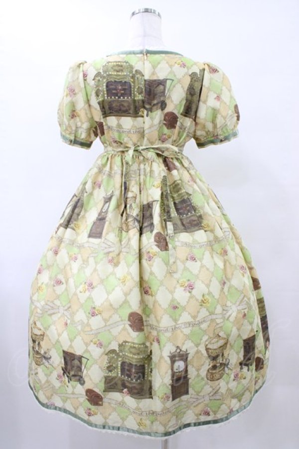 画像2: ALICE and the PIRATES / 遠い日のメモワール〜私の小さなオルゴール〜柄ワンピース Free グリーン H-25-08-28-1049-PA-OP-NS-ZH (2)