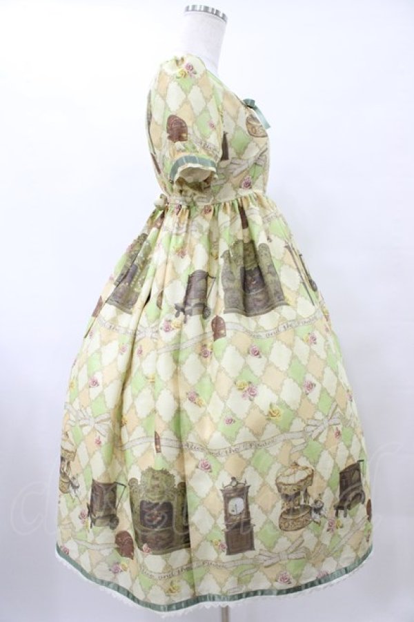 画像3: ALICE and the PIRATES / 遠い日のメモワール〜私の小さなオルゴール〜柄ワンピース Free グリーン H-25-08-28-1049-PA-OP-NS-ZH (3)