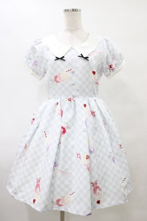 画像: Ank Rouge / FancySodaFloat衿先リボンワンピース M サックス H-25-08-28-1050-CA-OP-NS-ZH