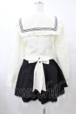 画像2: Diable baiser / セーラーカラーブラウス学生服風セットアップ L オフ/ブラック H-25-08-28-1055-0-OP-NS-ZH (2)